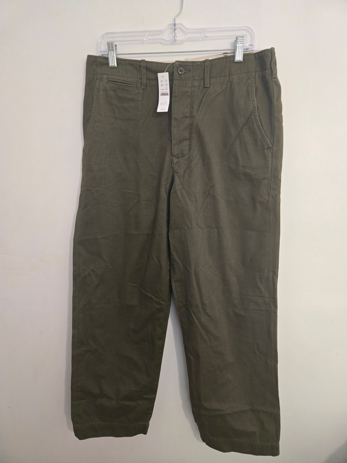 Nwt Wallace & Barnes Selvedge Officer Chino Pant Olive Size 32x30.